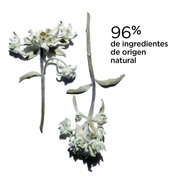 Foto de flores de las nieves con un fondo blanco para mostrar el 96% de ingredientes de origen natural de la prebase